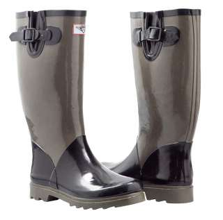 Black/Olive Wellington Rubber boots Rainboots Hunting style SIZE 5 6 7 