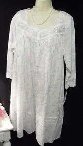 NWT 2X♥Eileen West♥Lawn Cotton Nightgown ROBE New $82  
