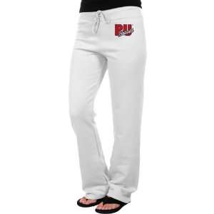 NCAA Bradley Braves Ladies White Logo Applique Sweatpant  