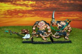 Warhammer MPG Painted Skaven Rat Ogres & Packmaster S45  