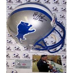  Barry Sanders Hand Signed Detroit Lions Throwback Full 