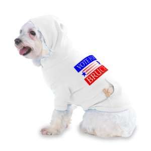  VOTE FOR BRUCE Hooded (Hoody) T Shirt with pocket for your 