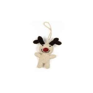   Label Kids Crochet Christmas Ornament   Reindeer