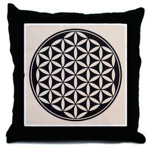  Throw Pillow Flower of Life Peace Symbol 