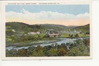 Delaware Water Gap, PA   Buckwood Inn from NJ side 1920  