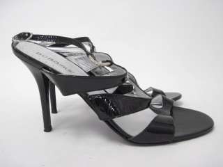 BCBG Black Patent Leather Strappy Pumps Shoes Sz 39 9  