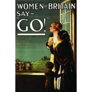  Women of Britain say GO 12x18 Giclee on canvas