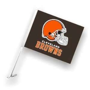  Cleveland Browns Car Flags   Set of 2 Two Sided Sports 