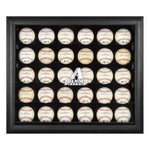  Black Framed MLB 30 Ball Diamondbacks Logo Display Case 