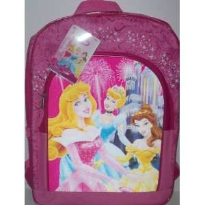  Disney Princess 16 Back Pack with Cinderella, Belle and 