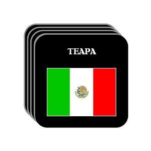  Mexico   TEAPA Set of 4 Mini Mousepad Coasters 
