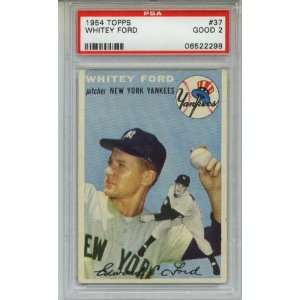  1954 Topps Whitey Ford #37 PSA 2 Sports Collectibles