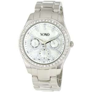   Womens XO5301A Rhinestone Accent Silver Tone Bracelet Watch  