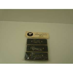 3 Piece Set of Engraved Signs (Blue) 