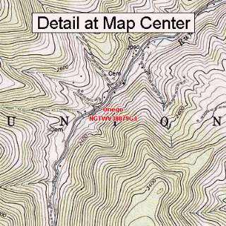   Map   Onego, West Virginia (Folded/Waterproof)