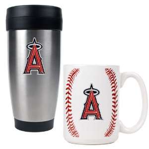 Los Angeles Angels MLB Stainless Steel Travel Tumbler & Game ball 