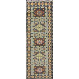  Hand Knotted Runner 2 X 7 Wool Rug H1487   Actual 2 1 X 