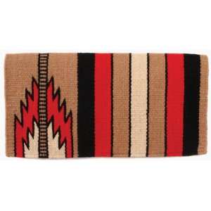  Mayatex Saddle Blanket   Prospector   Fawn/Red/Black/Sand 