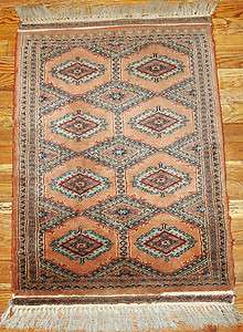 Hand made antique Uzbek Bukhara rug 2 x 2.10 1920  