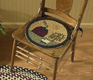 NEW   PARK DESIGNS   WILLOW LANE HOOKED CHAIR PAD  SETS  
