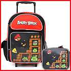 Angry Birds School Roller Backpack /16 Rolling Bag /Trolley  3 Birds 