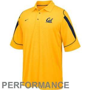   Cal Golden Bears Gold Stiff Arm Performance Polo