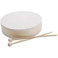 Unpainted Drum and Sticks Musical Instrument Set 