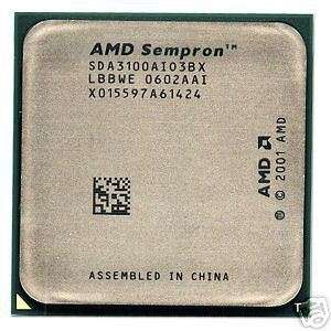 AMD SDA3100AI03BX SEMPRON 3100+ 256KB SKT 754 CPU NEW  