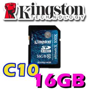 Kingston Ultimate X SD SDHC Memory Card 16GB Class10  