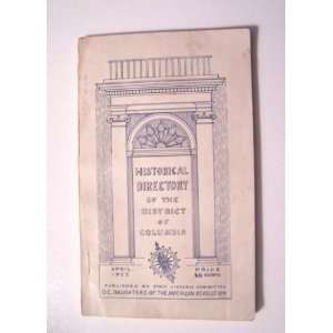  Historical Directory of the District of Columbia Books