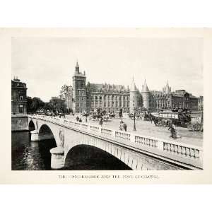   Bridge Seine Paris   Original Halftone Print  Home