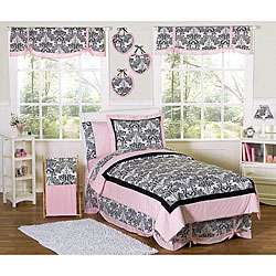   Designs Pink and Black Sophia 3 pc Girls Full/ Queen size Bedding Set