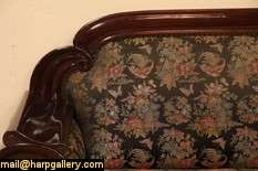Empire Biedermeier Carved Antique Sofa  