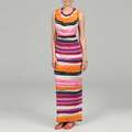 Calvin Klein Womens Ruffle Maxi Dress  