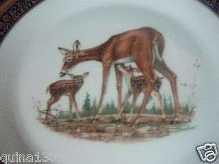 Lenox Boehm Woodland Wildlife Plate Whitetail Deer 1978  