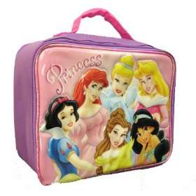 Disney Princess Girls Insulated Lunchbox Lunch Bag Tote   6 Princesses 