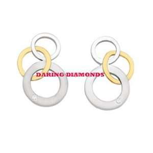 DARING DIAMONDS Sterling Silver & 14 Karat Gold Daring Diamond Jewelry 