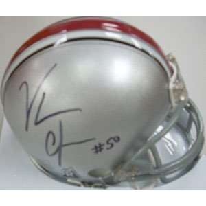  Vernon Gholston Signed Buckeyes Mini Helmet Sports 