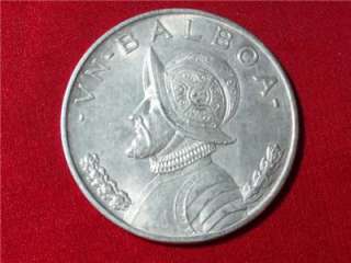 1947 Balboa Republica de Panama .900 Silver 26.7300 Gr Has Detail 