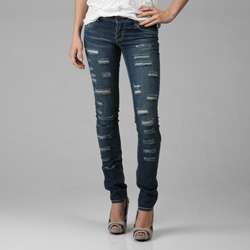 Jake Jeans Womens Allie Varied Shredding Skinny Jeans   