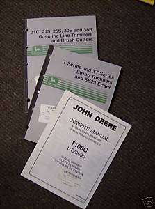 JD John Deere Line Trimmer Brush Cutter Edger Manuals  