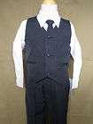 New Navy Pinstripe Baby Toddler Boy Formal Easter Party Suit Sz 2T 3T 