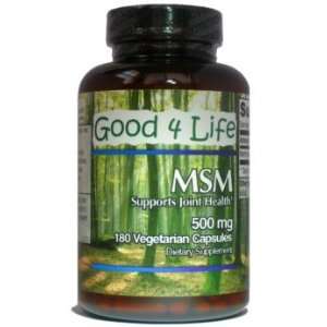  MSM 500mg (180 Vegetarian Capsules) Health & Personal 