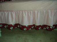 PINK Baby Crib Bedding Set w/Pittsburgh Steelers fabric  