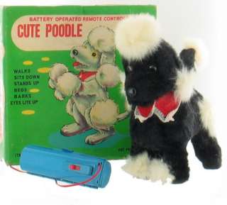   YONEZAWA BATTERY OPERATED REMOTE CONTROL CUTE POODLE TOY ORIGINAL