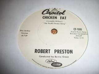 ROBERT PRESTON   ROCK PROMO   CHICKEN FAT  