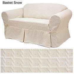Basket Creme Sofa Slipcover  