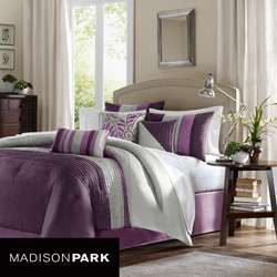  Park Mendocino Purple 7 piece Queen size Comforter Set  