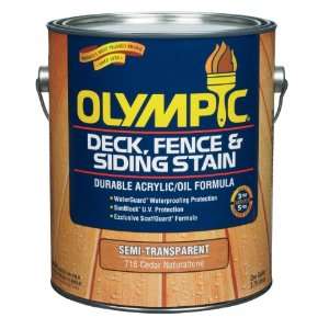  Olympic Semi Transparent Deck, Fence and Siding Oil Stain 