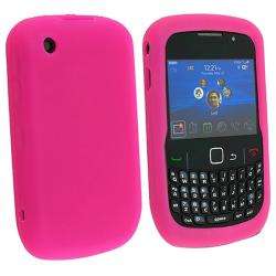 Hot Pink Silicone Skin Case for Blackberry Curve 8520/ 8530 